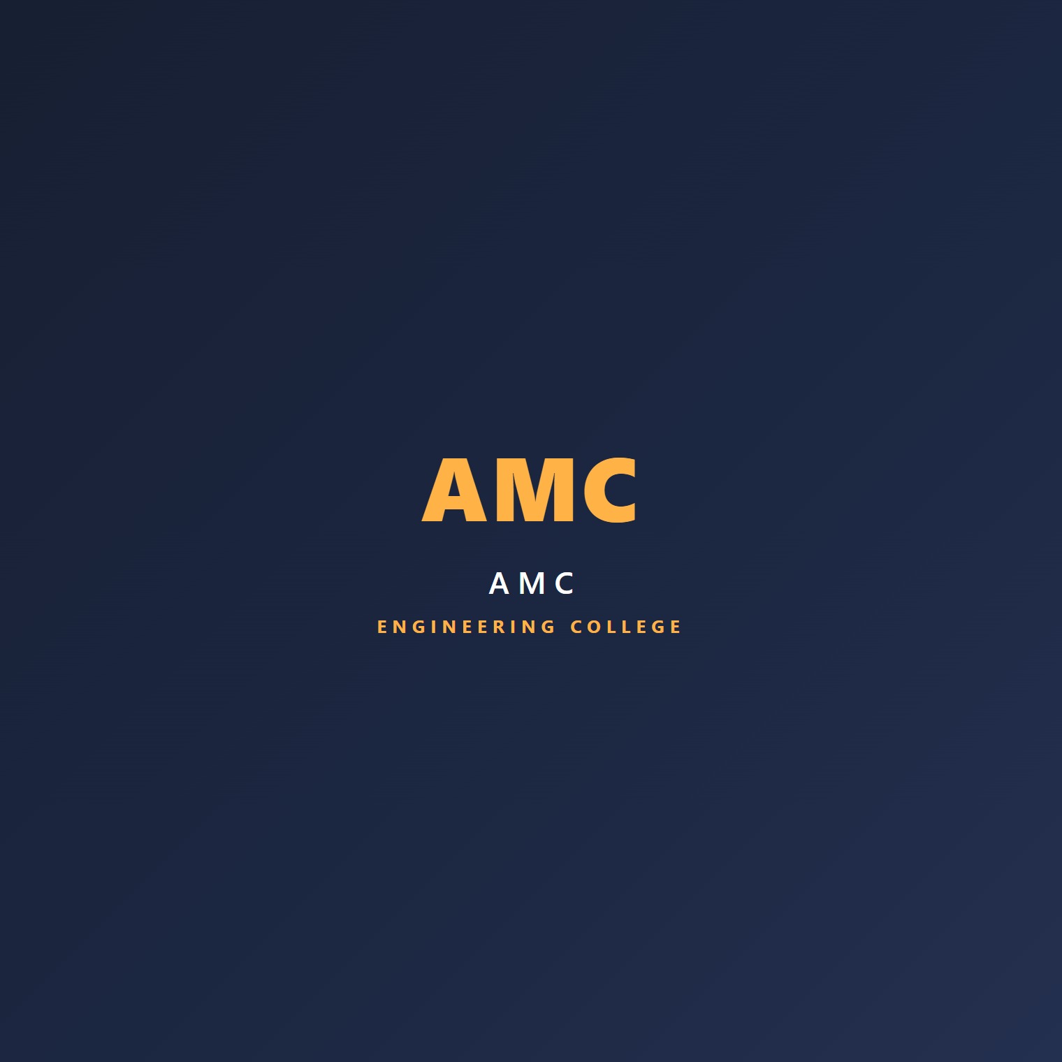 A M C College of Engineering logo