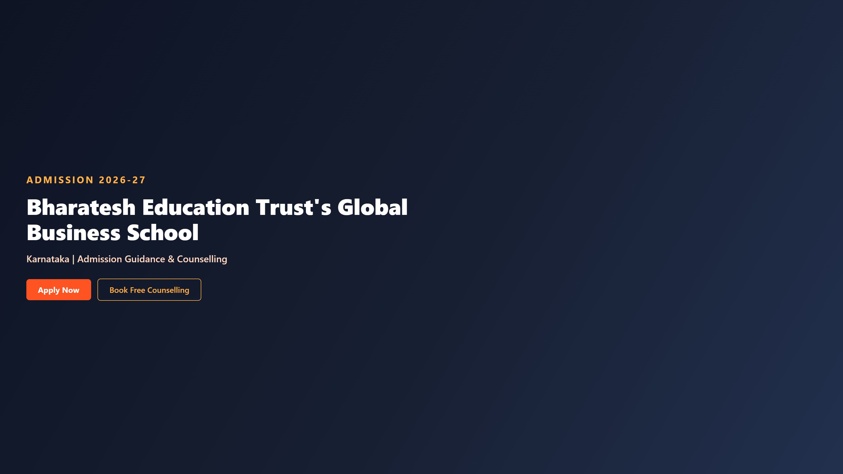 Bharatesh Education Trust's Global Business School