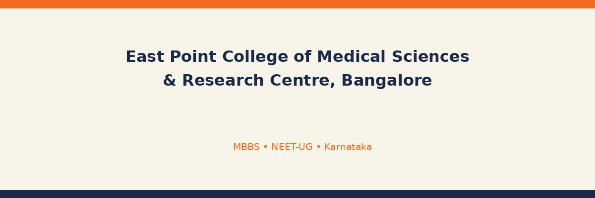 East Point College of Medical Sciences & Research Centre, Bangalore