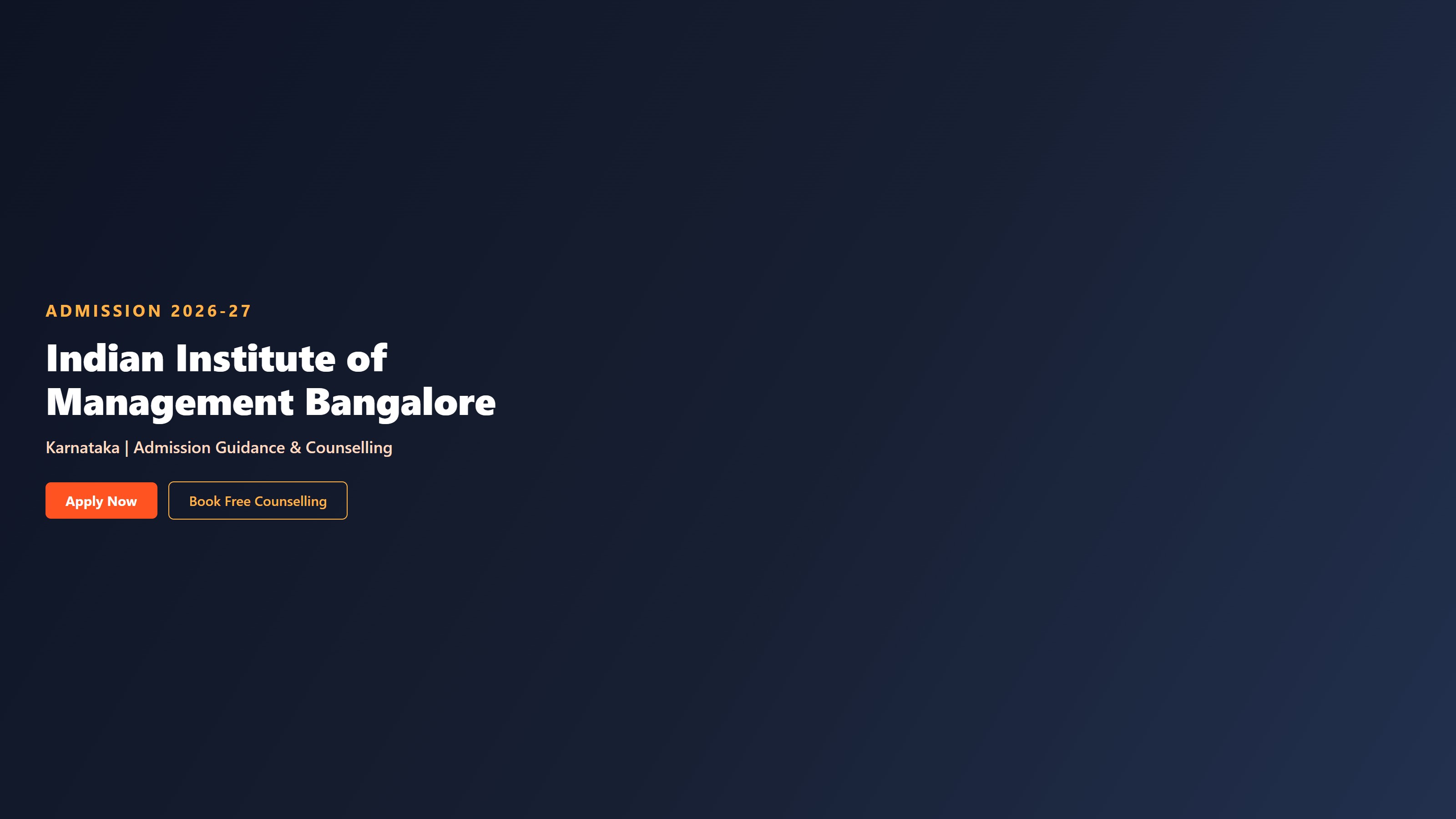 Indian Institute of Management Bangalore