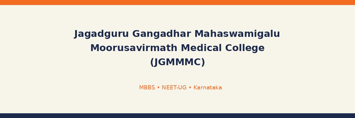 Jagadguru Gangadhar Mahaswamigalu Moorusavirmath Medical College (JGMMMC)