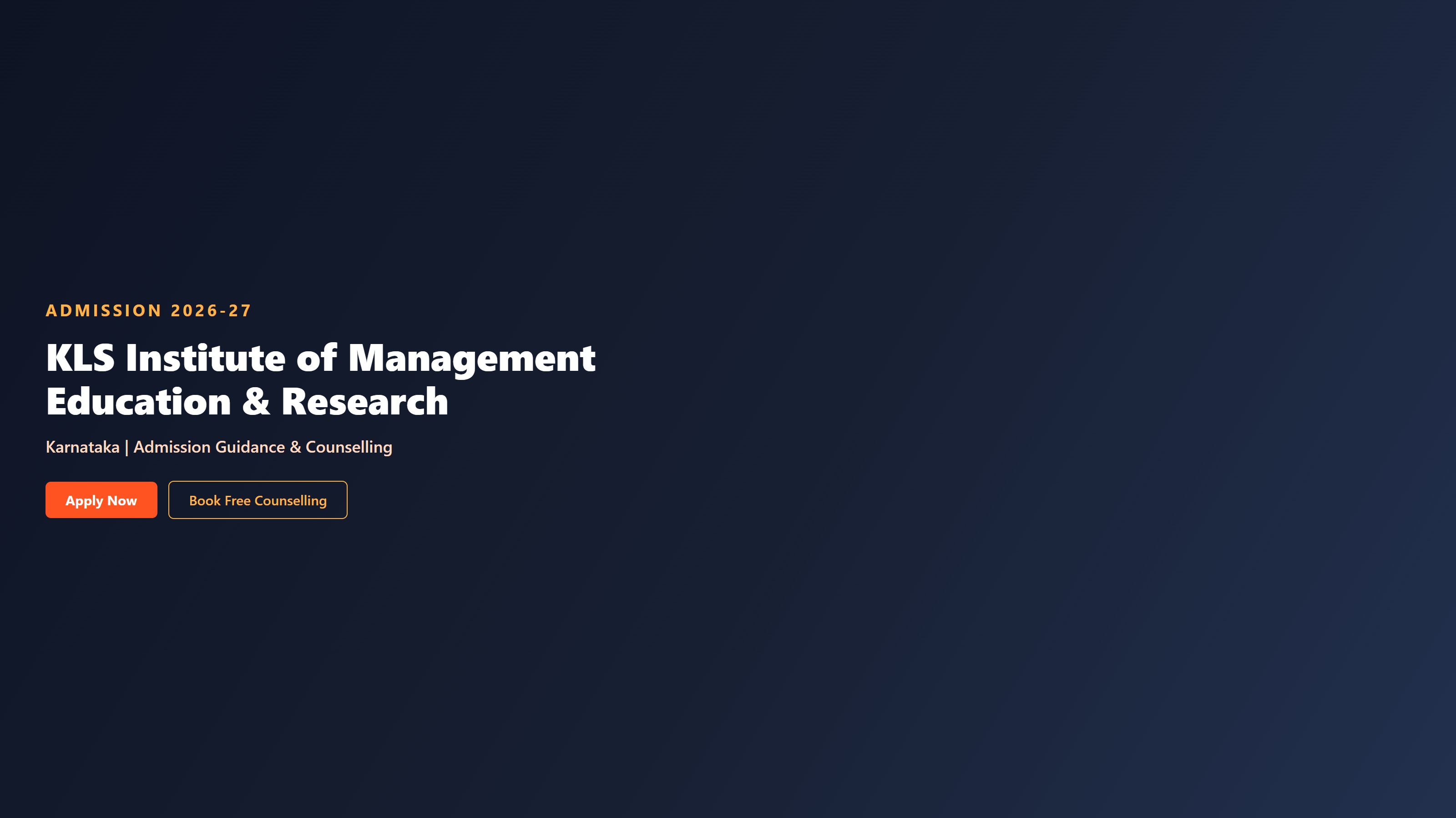 KLS Institute of Management Education & Research