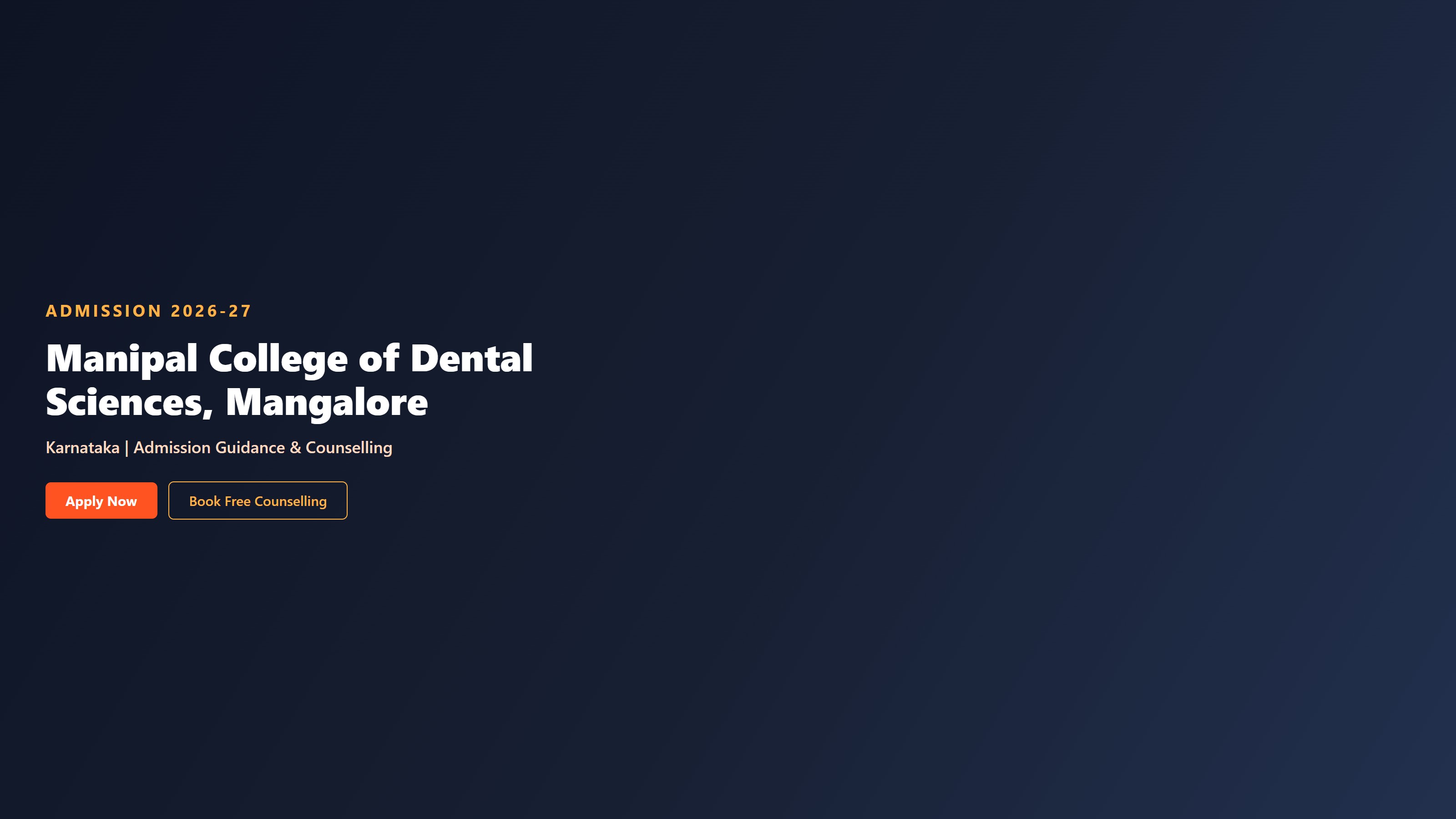 Manipal College of Dental Sciences, Mangalore
