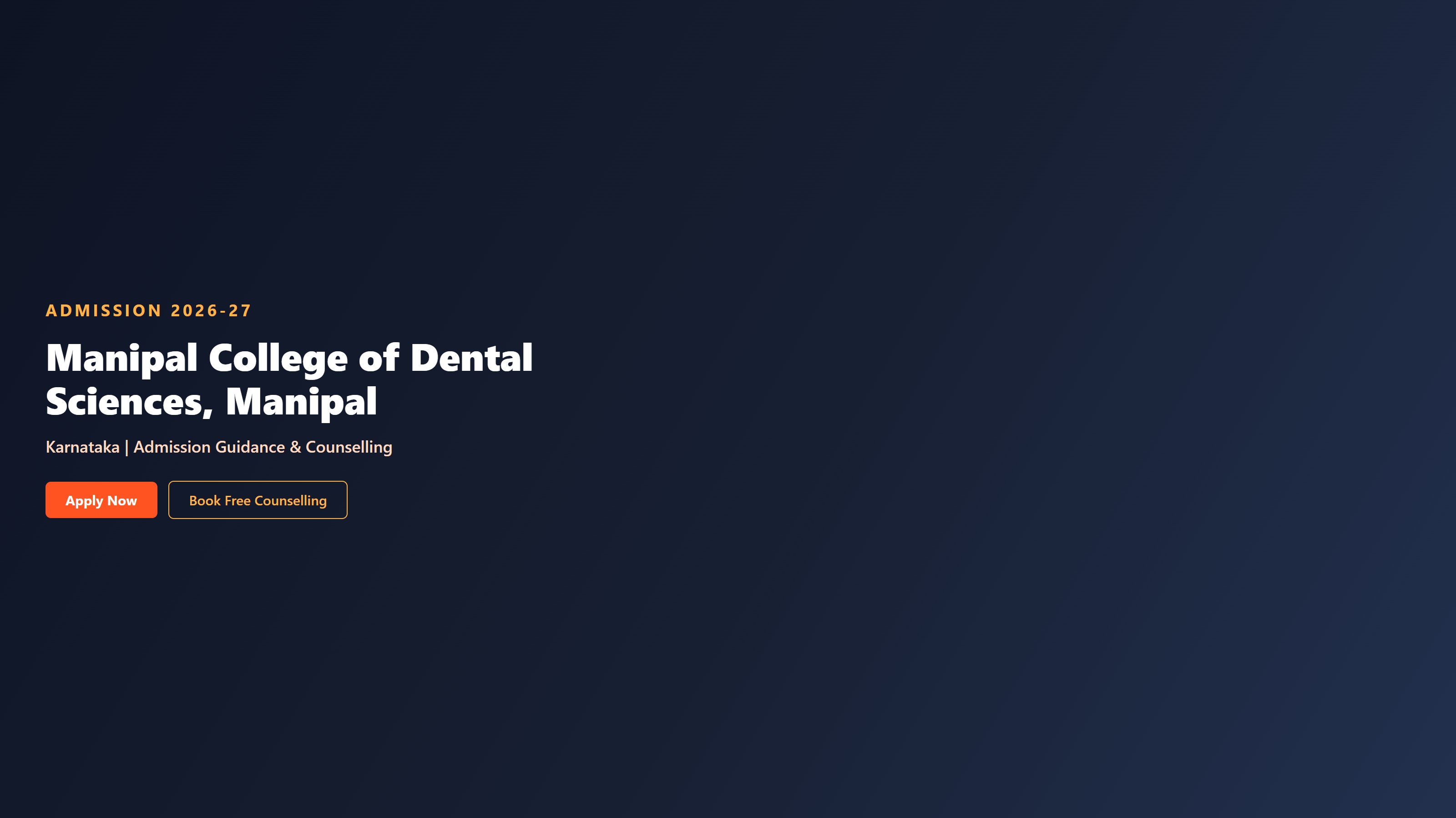 Manipal College of Dental Sciences, Manipal