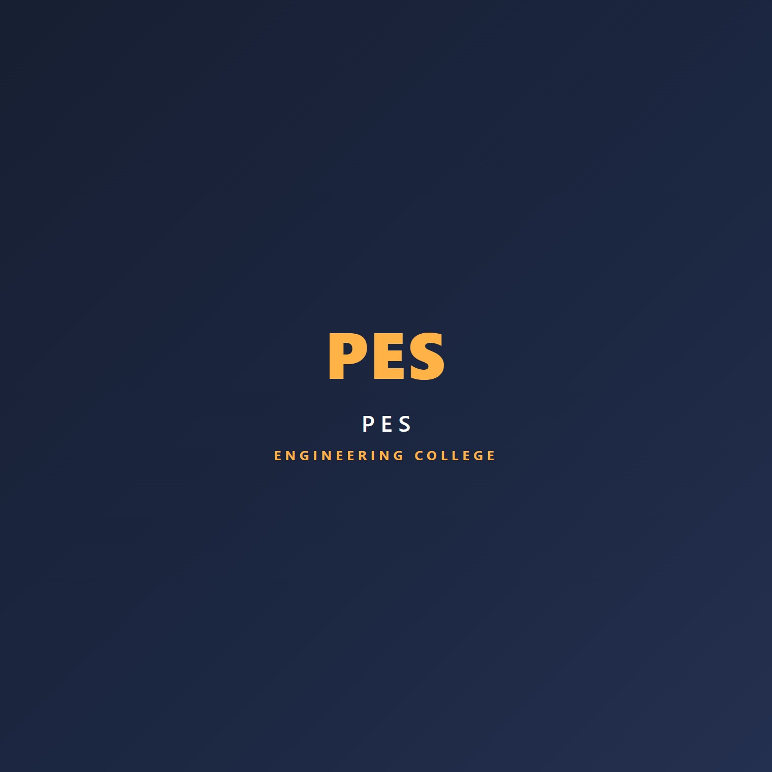 P E S College of Engineering logo