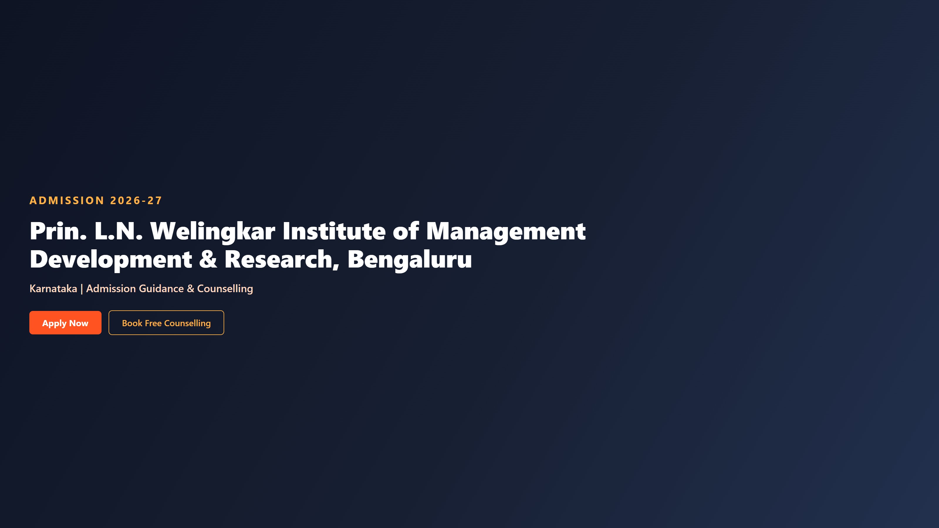 Prin. L.N. Welingkar Institute of Management Development & Research, Bengaluru