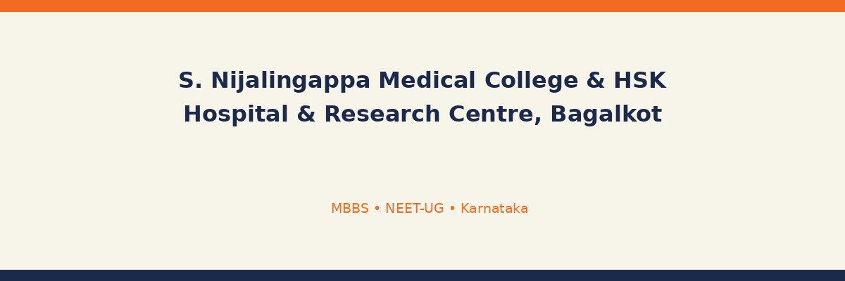 S. Nijalingappa Medical College & HSK Hospital & Research Centre, Bagalkot