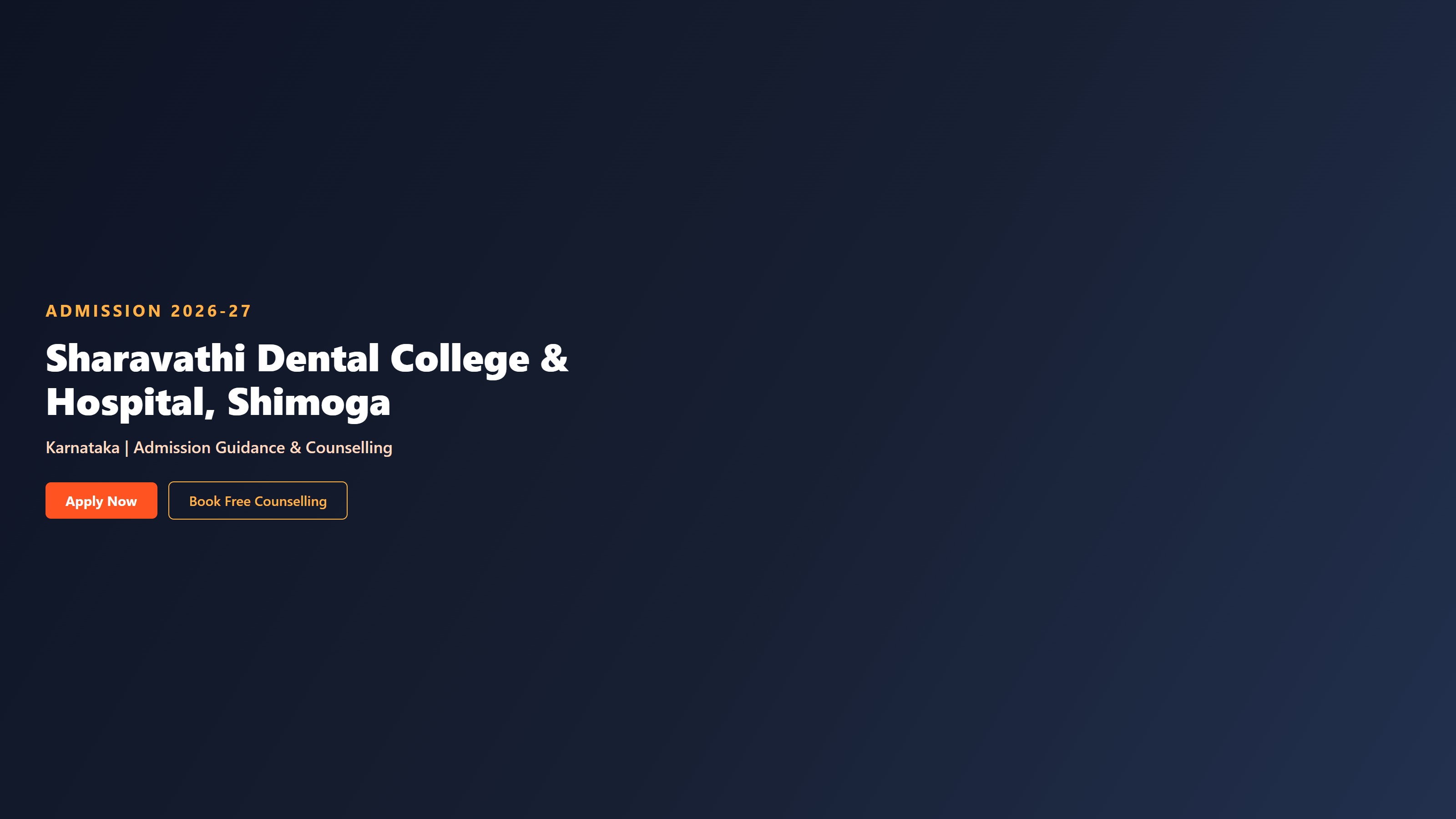 Sharavathi Dental College & Hospital, Shimoga