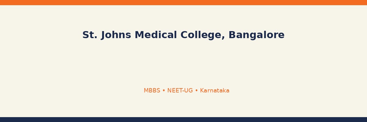 St. Johns Medical College, Bangalore