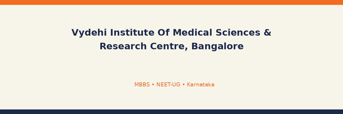Vydehi Institute Of Medical Sciences & Research Centre, Bangalore